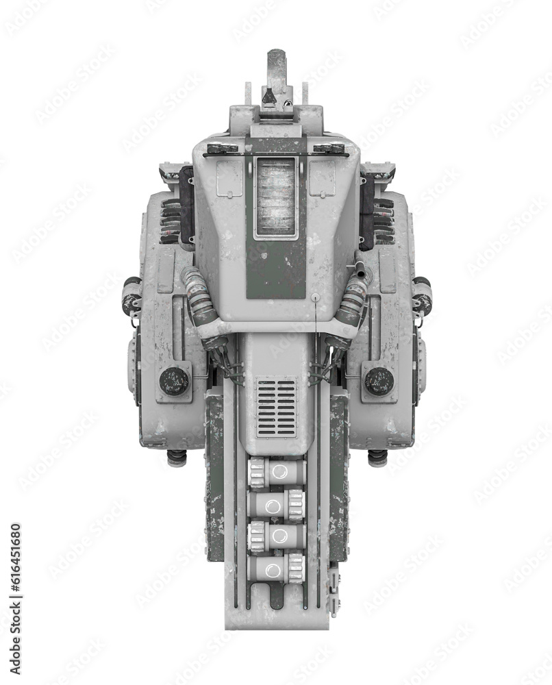 scout machine is standing up on top view scout machine is standing up on top view
