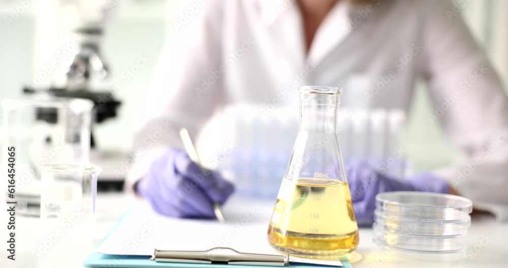 Laboratory assistant writes plan for study of gasoline and petroleum products. Research in field of oil refining Laboratory assistant writes plan for study of gasoline and petroleum products. Research in field of oil refining