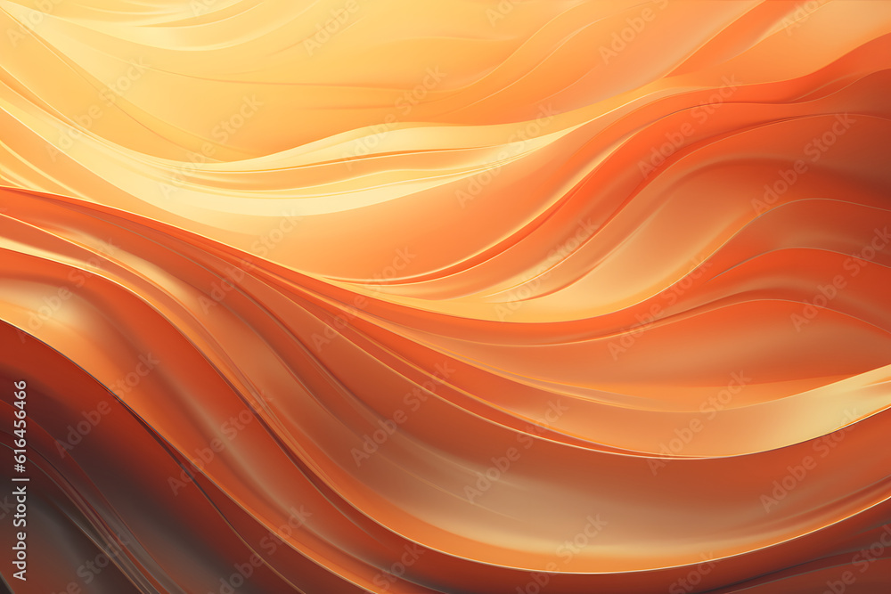 red orange waves flowing abstract like satin fabric surface textured background - generative ai red orange waves flowing abstract like satin fabric surface textured background - generative ai