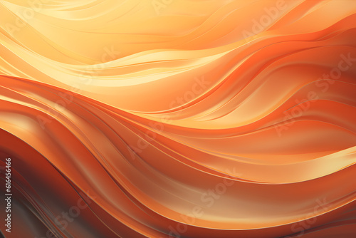 red orange waves flowing abstract like satin fabric surface textured background - generative ai
