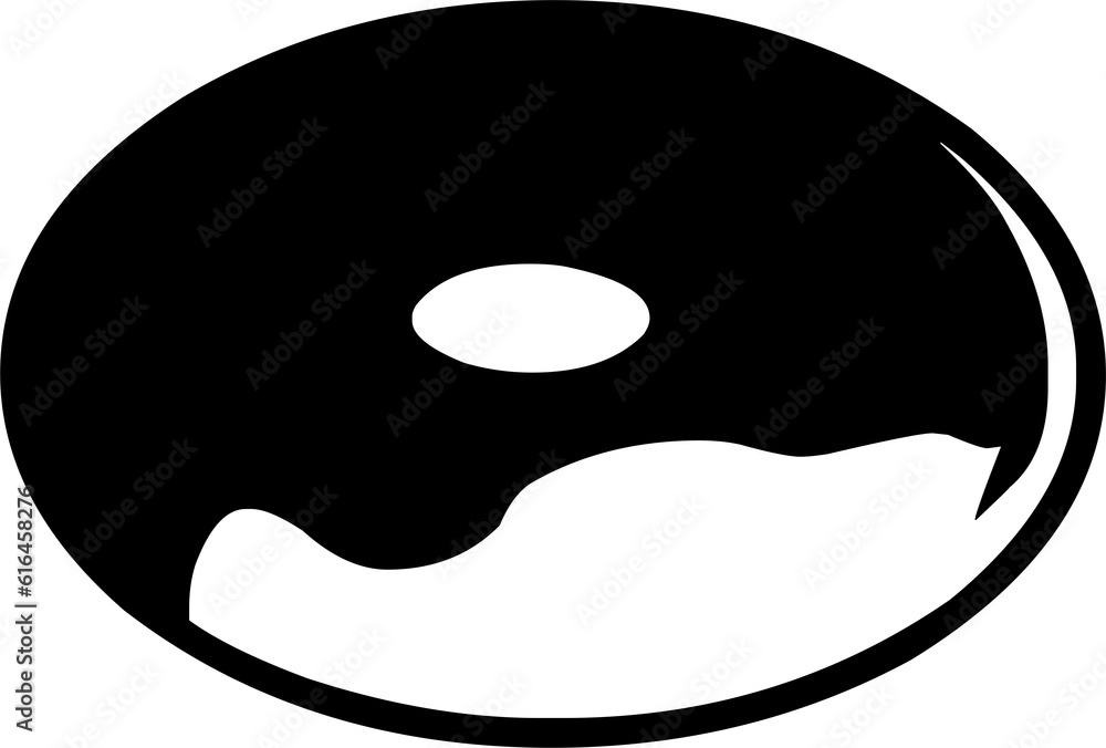 Obraz premium donat, biskuit, roti, bulat, bundar, makanan,, design, ilustrasi