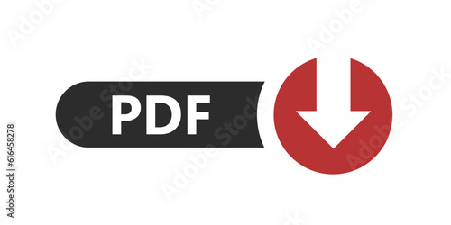 Download pdf - button, icon, vector