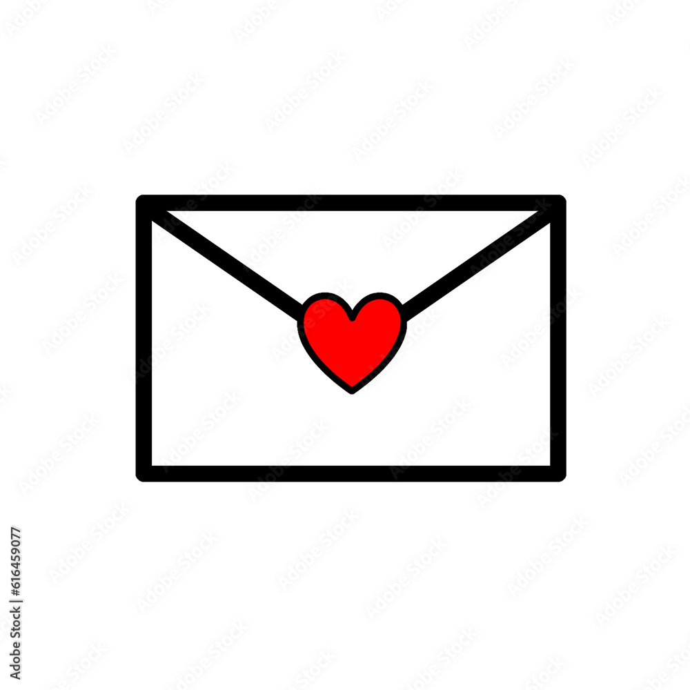 heart with envelope heart with envelope