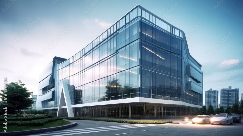 modern business office building modern business office building
