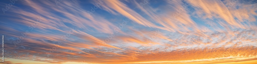 panorama sunset sky material