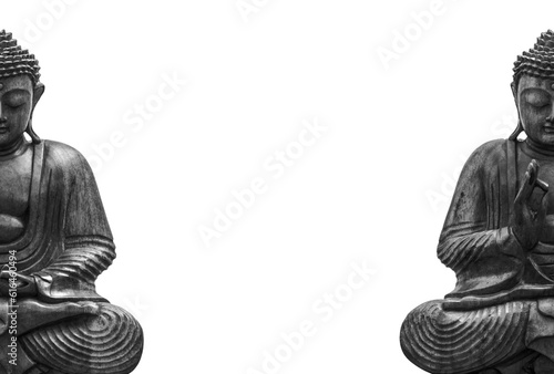Bouddha, fond blanc  photo