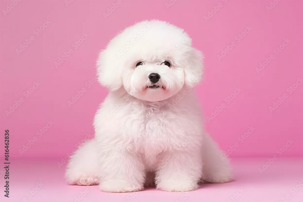 Bichon Frise Dog with Immaculately Groomed Fluffy Hair – Cute and Playful Purebred Canine Pet Bichon Frise Dog with Immaculately Groomed Fluffy Hair – Cute and Playful Purebred Canine Pet