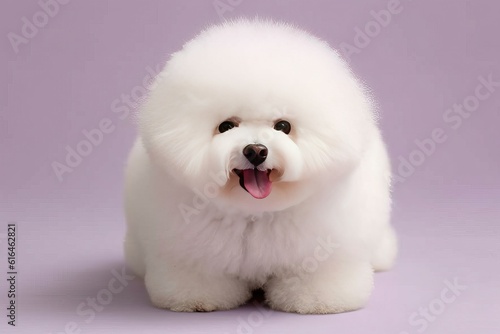 Bichon Frise Dog with Immaculately Groomed Fluffy Hair – Cute and Playful Purebred Canine Pet
