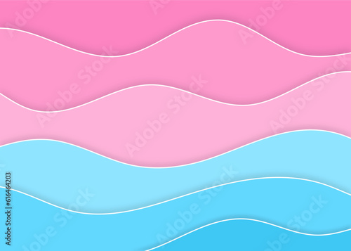 wavy background design in pink and blue colors