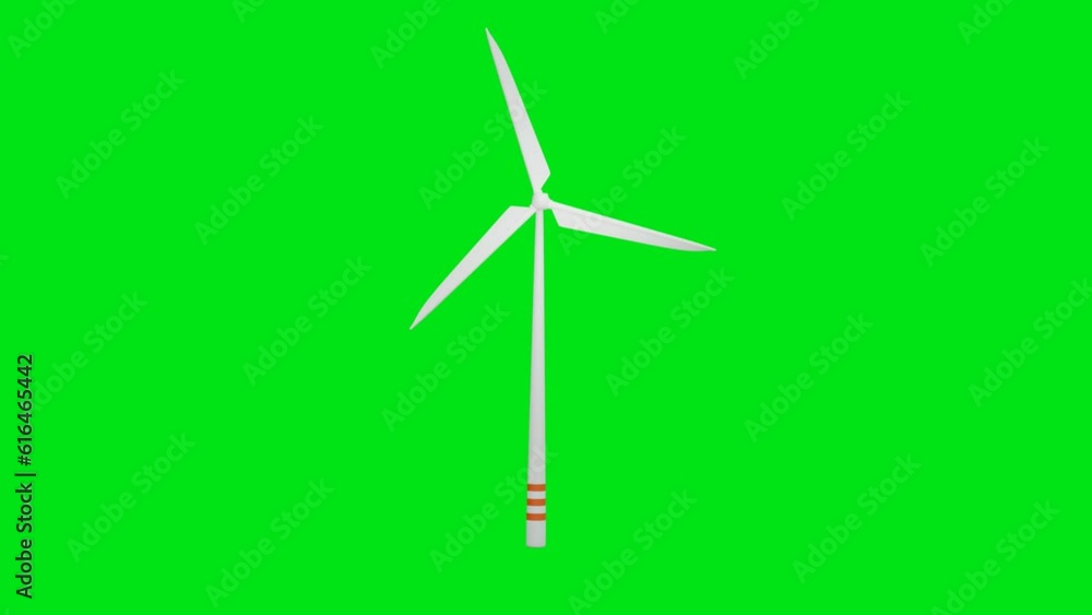 windmill or wind turebine electrical generator on green screen background windmill or wind turebine electrical generator on green screen background