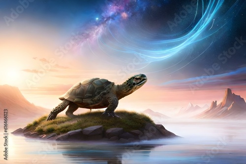 turtle in the sea generated by Ai © Jacob Lund