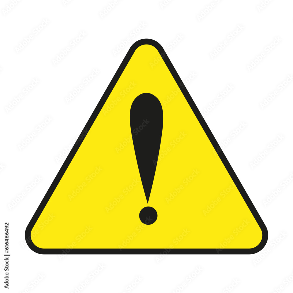 Yellow Warning Sign Yellow Warning Sign