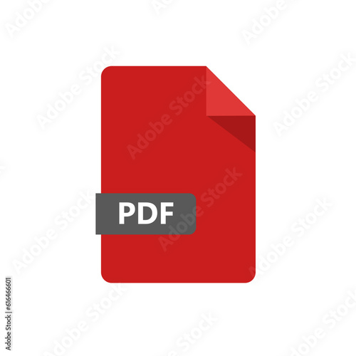 pdf file, pdf document - vector icon