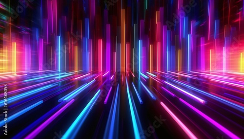 abstract light neon