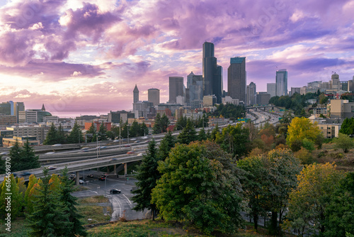The Beautiful City of Seattle in Washington State, Pacific Northwest United States