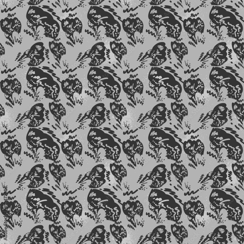 Fototapeta premium Seamless abstract colorful baskground with chaotic shapes and lines