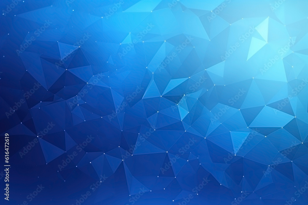 Fototapeta premium Minimal abstract blue futuristic background. Sci-fi illustration. Ai generated