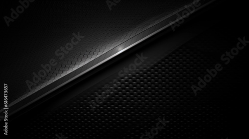 Abstract background dark with carbon fiber texture vector illustration