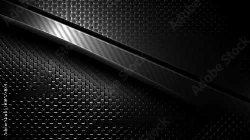 Abstract background dark with carbon fiber texture vector illustration