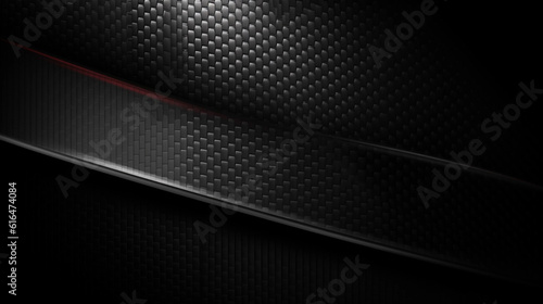 Abstract background dark with carbon fiber texture vector illustration