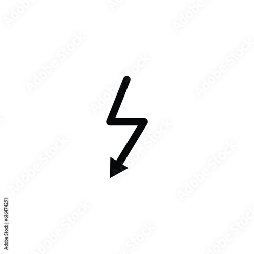 blitz vector illustration. icon linear design 