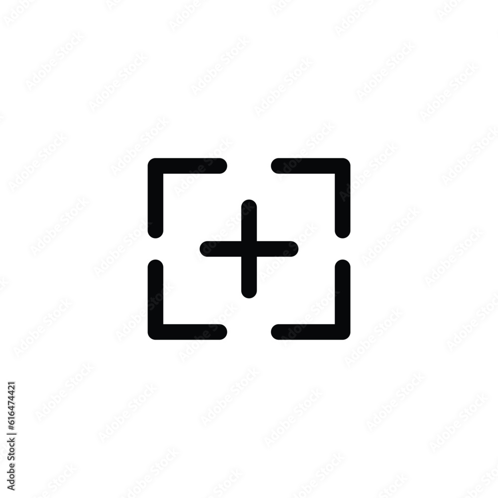 focus vector illustration. icon linear design focus vector illustration. icon linear design