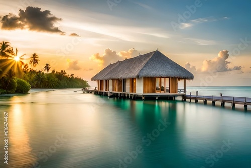 sunset in the maldives © qaiser