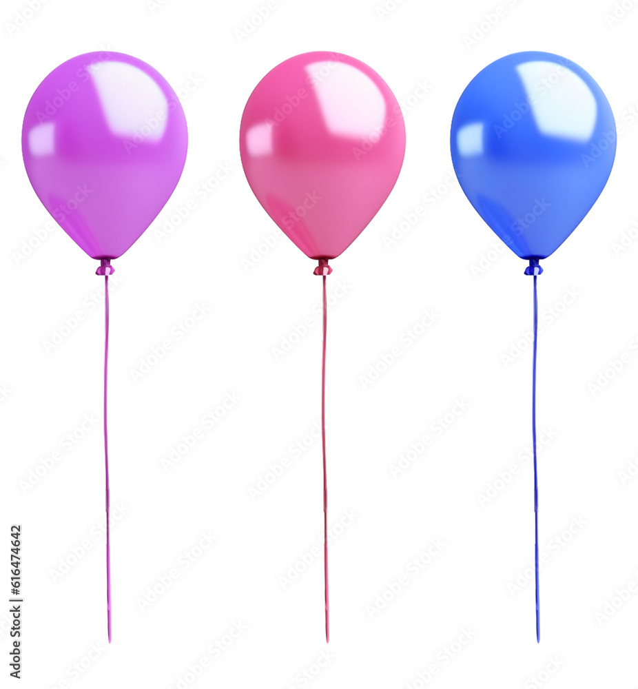 balloons isolated on white background balloons isolated on white background