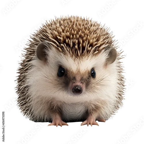 cute hedgehog looking on background
