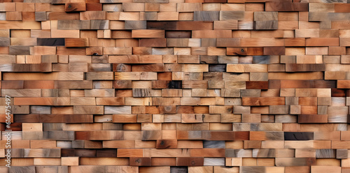 Old wooden wall desktop background   Generative AI