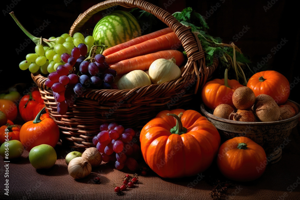 Bounty of the Fall Season. Generative AI Bounty of the Fall Season. Generative AI