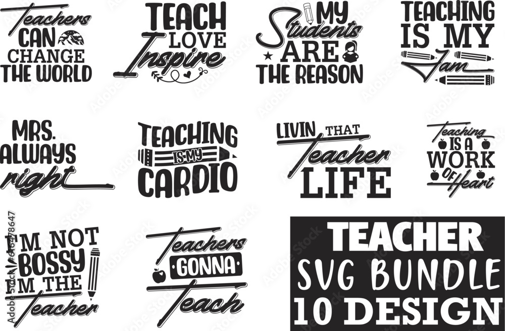 Teacher SVG Bundle