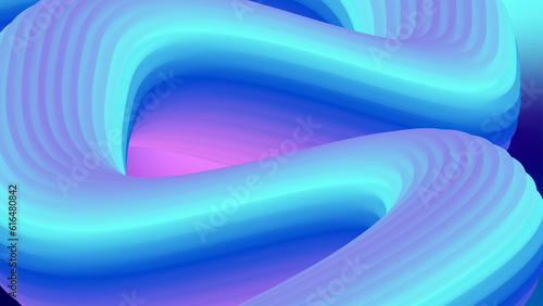 Blue Abstract fluid wave. Modern poster with gradient 3d flow shape. Innovation background design for landing page. Vector