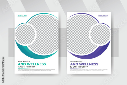 Medical and Healthcare book cover Design heading brochure cover, doctore and clinic flyer for Brochure, Annual report, Magazine, Poster, Portfolio, Flyer, catalog