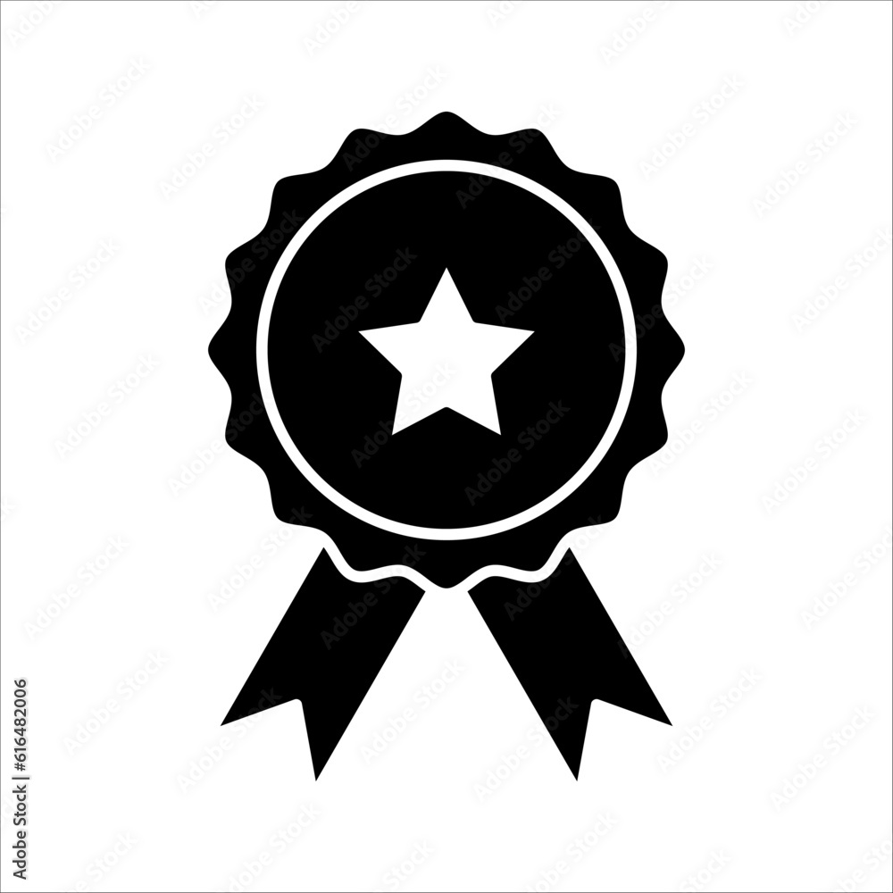 Award Medal Icon Vector Logo Design Template, vector illustration on white background Award Medal Icon Vector Logo Design Template, vector illustration on white background