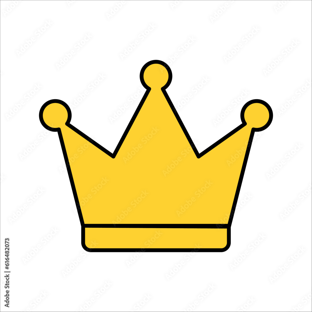 Crown Icon in trendy flat style. Crown symbol for your web site design, logo, app, UI. vector illustration on white background Crown Icon in trendy flat style. Crown symbol for your web site design, logo, app, UI. vector illustration on white background