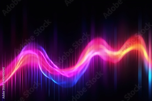 abstract futuristic background with pink blue glowing neon moving high speed wave lines and bokeh lights. Data transfer concept Fantastic wallpaper