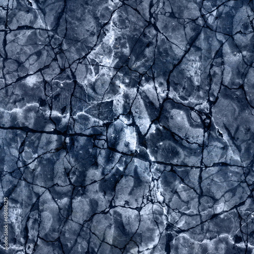 Blue marble tile background. Abstract texture like natural pattern with many veins. 