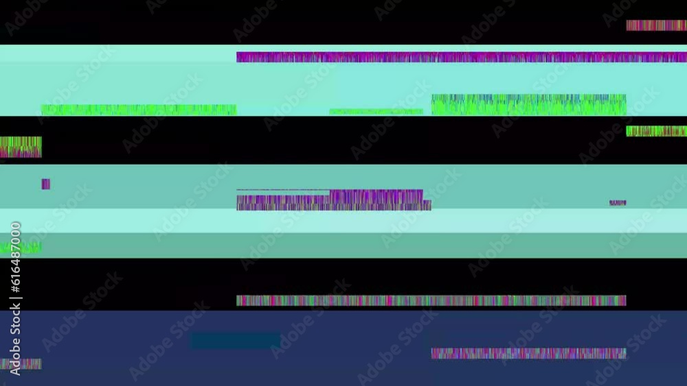 Glitch noise static television VFX. Visual video effects stripes the background, tv screen noise glitch effect. Video background, transition effect for video editing Glitch noise static television VFX. Visual video effects stripes the background, tv screen noise glitch effect. Video background, transition effect for video editing