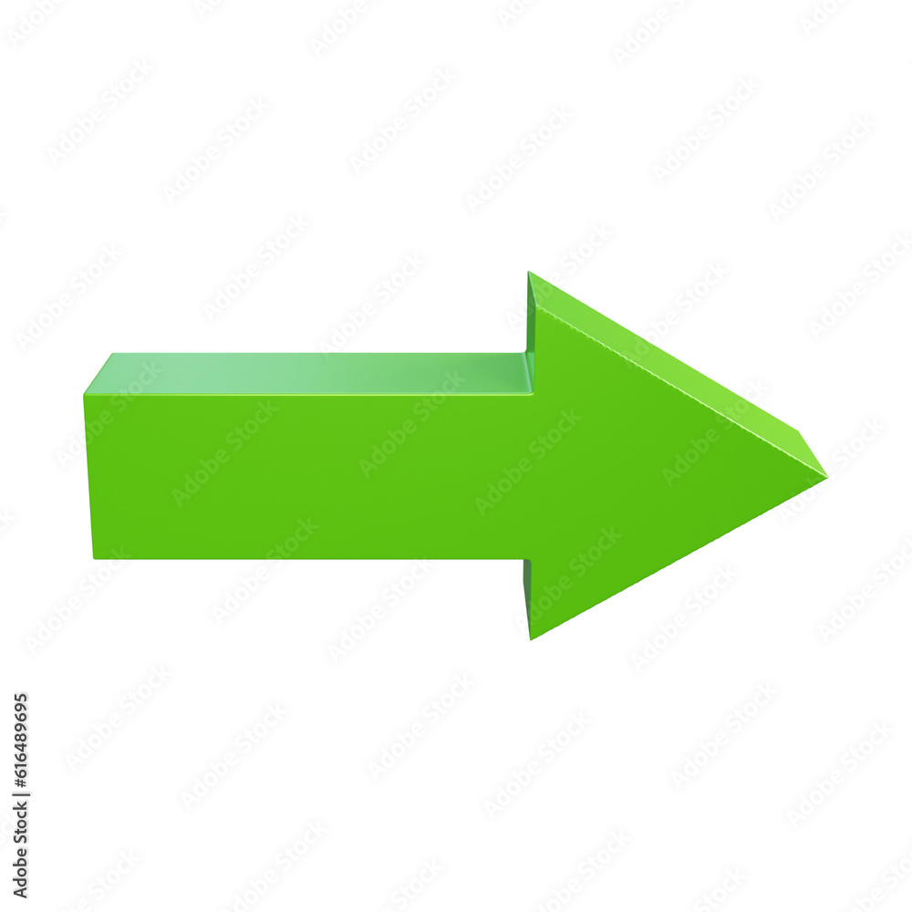 3d green arrow 3d green arrow