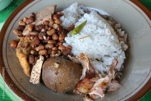 Naklejka Brongkos is one of the traditional foods from the Special Region of Yogyakarta, in Central Java, Indonesia.      
