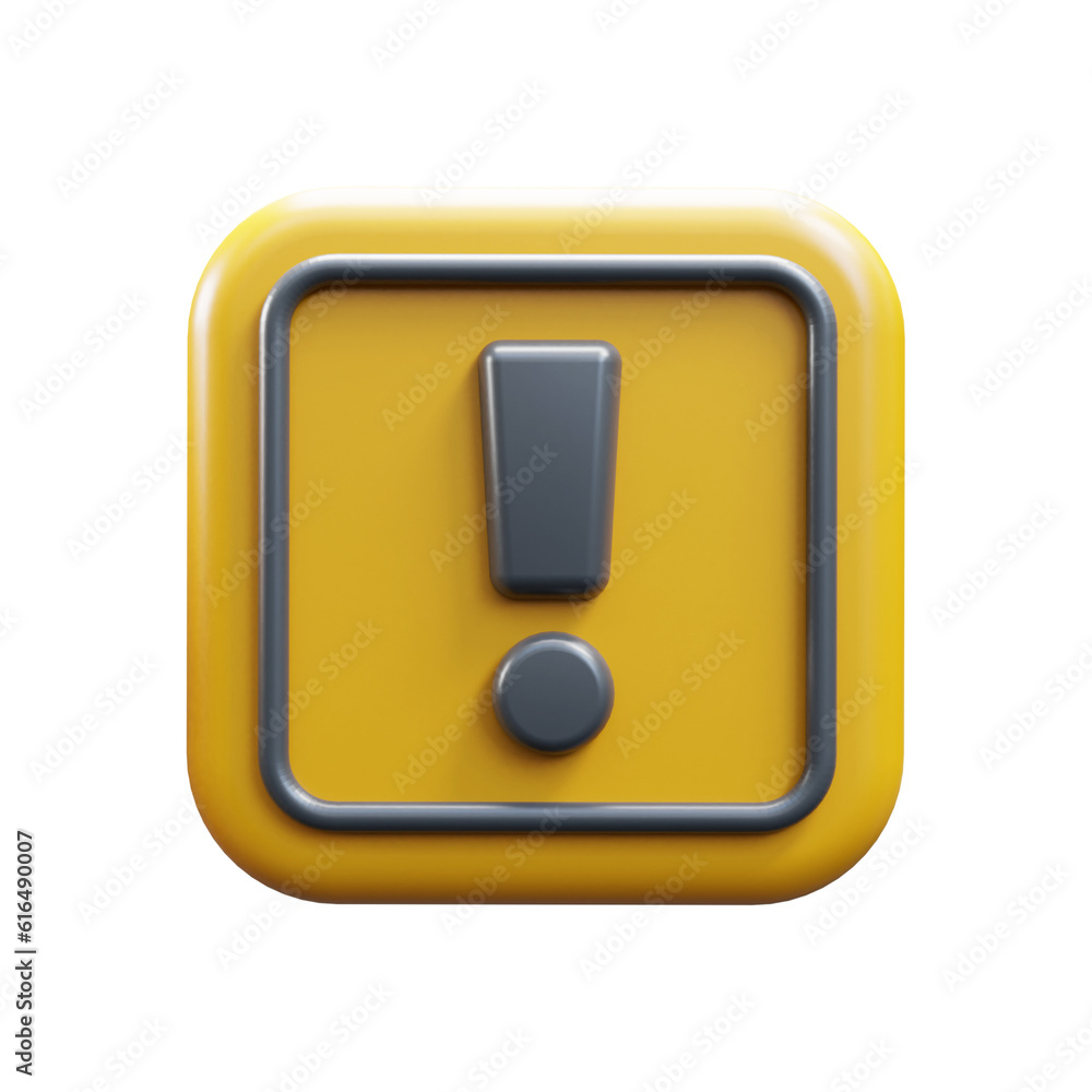 warning alert sign ui icon 3d danger sign icon warning alert sign ui icon 3d danger sign icon