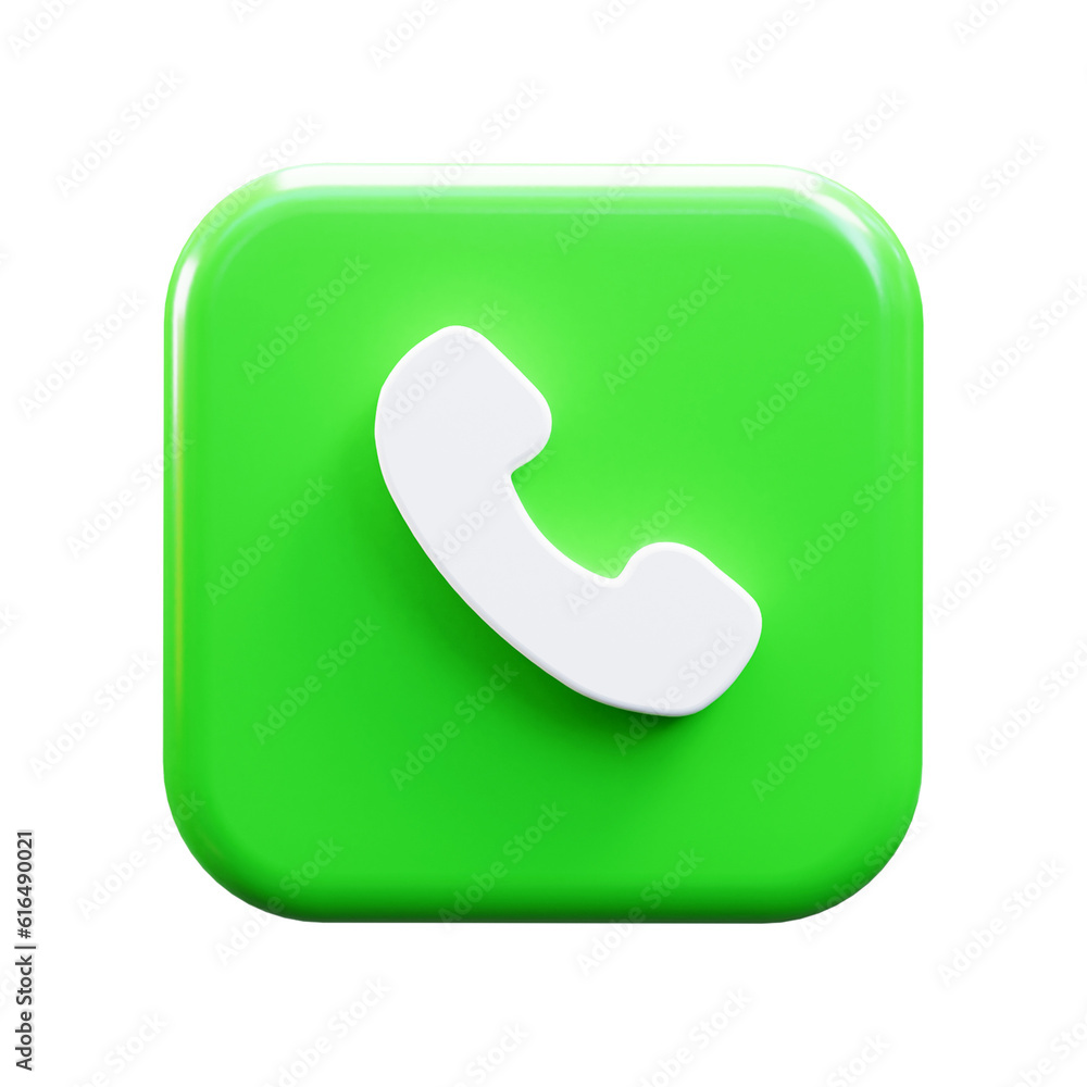phone incoming call received sign ui icon 3d phone incoming call received sign ui icon 3d