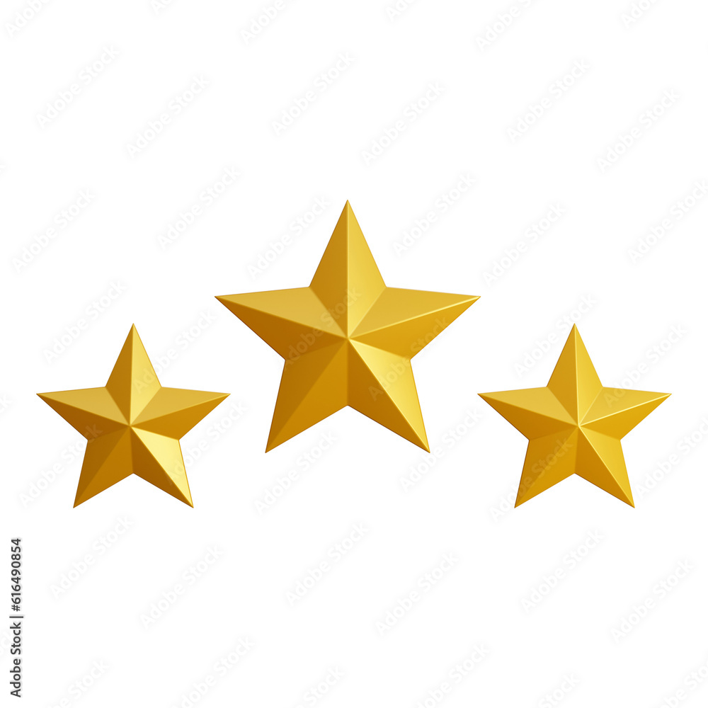 Obraz premium 3d golden star