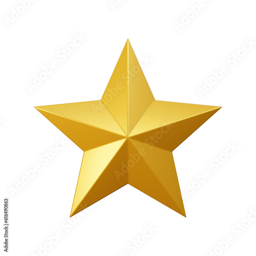 star rating 3d ui icon render
