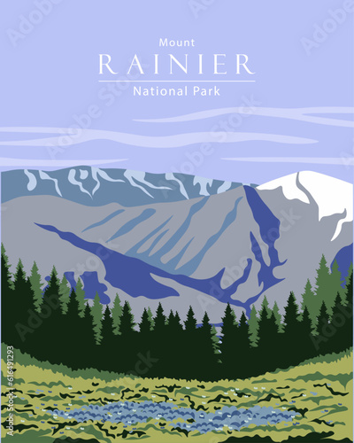 Mount Rainier National Park Washington