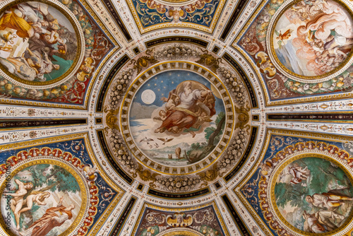 The ceiling of Palazzo Farnese chapel. Caprarola, Viterbo, Lazio, Italy, Europe. photo