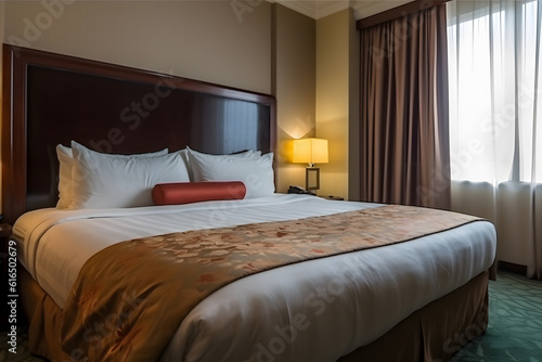 Wallpaper Mural Interior hotel room design, Generative AI Torontodigital.ca