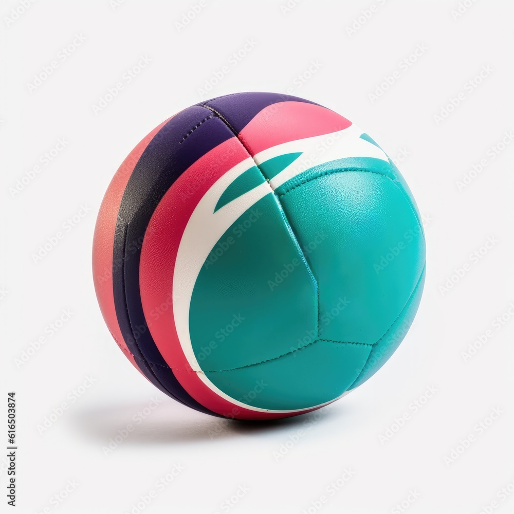 Field hockey ball isolated on white background. Generative AI Field hockey ball isolated on white background. Generative AI
