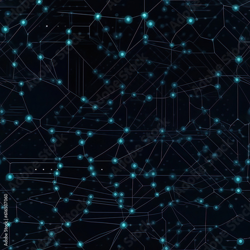 Digital network connectivity seamless repeat pattern, business networking presentation theme